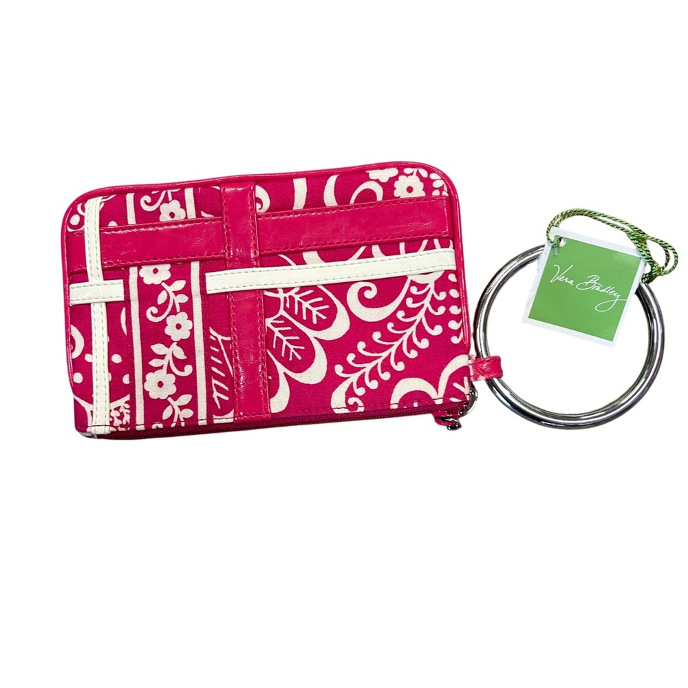 NWT Vera Bradley Twirly Birds Pink Bangle Wristlet